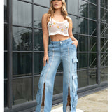 Jean Cargo Multifuncional con Cierres