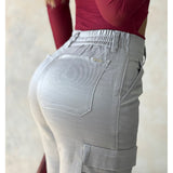 Baggy Cargo con Bota Resortada