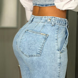 Baggy Jean Claro Con Pinzas Delanteras