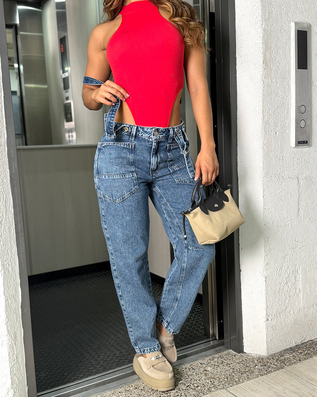 Jean Baggy con Cargaderas Ajustables