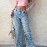 Jean Wide Leg Laser