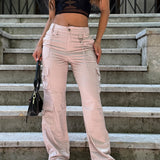 Pantalón Cargo en Lycra Spandex